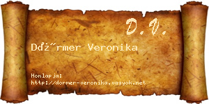 Dörmer Veronika névjegykártya