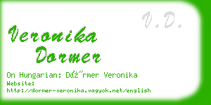veronika dormer business card